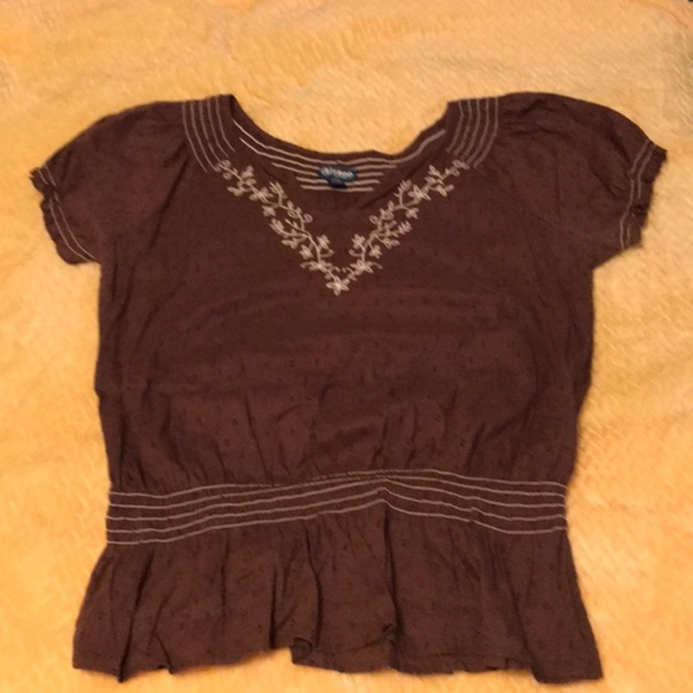 Women’s Brown Izod Short Sleeve Top